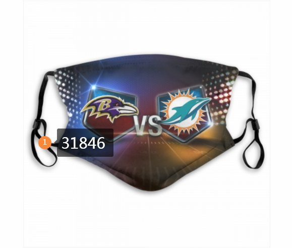 NFL Miami Dolphins 1072020 Dust mask with filter